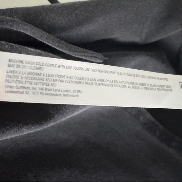 Daily Practice by Anthropologie Montauk V-Neck Dress Black Wrap Mini Cotton Tie - Picture 13 of 15